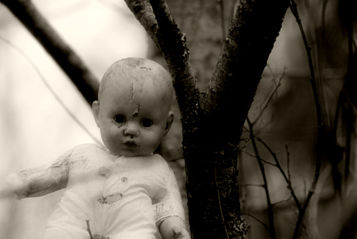Scary baby doll